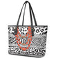 Nigeria Traditional Coral Bead Attire Leather Tote Bag African Tribal Element Wild Animal Skins
