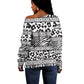 Nigeria Traditional Coral Bead Attire Off Shoulder Sweater African Tribal Element Wild Animal Skins