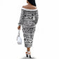 Nigeria Traditional Coral Bead Attire Off The Shoulder Long Sleeve Dress African Tribal Element Wild Animal Skins