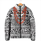 Nigeria Traditional Coral Bead Attire Padded Jacket African Tribal Element Wild Animal Skins