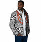 Nigeria Traditional Coral Bead Attire Padded Jacket African Tribal Element Wild Animal Skins