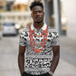 Nigeria Traditional Coral Bead Attire Polo Shirt African Tribal Element Wild Animal Skins