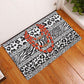 Nigeria Traditional Coral Bead Attire Rubber Doormat African Tribal Element Wild Animal Skins