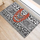 Nigeria Traditional Coral Bead Attire Rubber Doormat African Tribal Element Wild Animal Skins