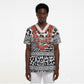 Nigeria Traditional Coral Bead Attire Scrub Top African Tribal Element Wild Animal Skins