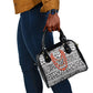 Nigeria Traditional Coral Bead Attire Shoulder Handbag African Tribal Element Wild Animal Skins