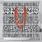 Nigeria Traditional Coral Bead Attire Shower Curtain African Tribal Element Wild Animal Skins