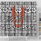 Nigeria Traditional Coral Bead Attire Shower Curtain African Tribal Element Wild Animal Skins