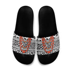 Nigeria Traditional Coral Bead Attire Slide Sandals African Tribal Element Wild Animal Skins
