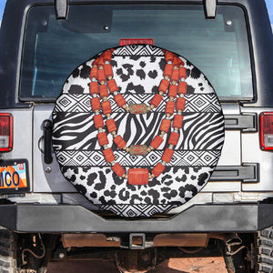 Nigeria Traditional Coral Bead Attire Spare Tire Cover African Tribal Element Wild Animal Skins