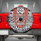 Nigeria Traditional Coral Bead Attire Spare Tire Cover African Tribal Element Wild Animal Skins