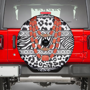 Nigeria Traditional Coral Bead Attire Spare Tire Cover African Tribal Element Wild Animal Skins
