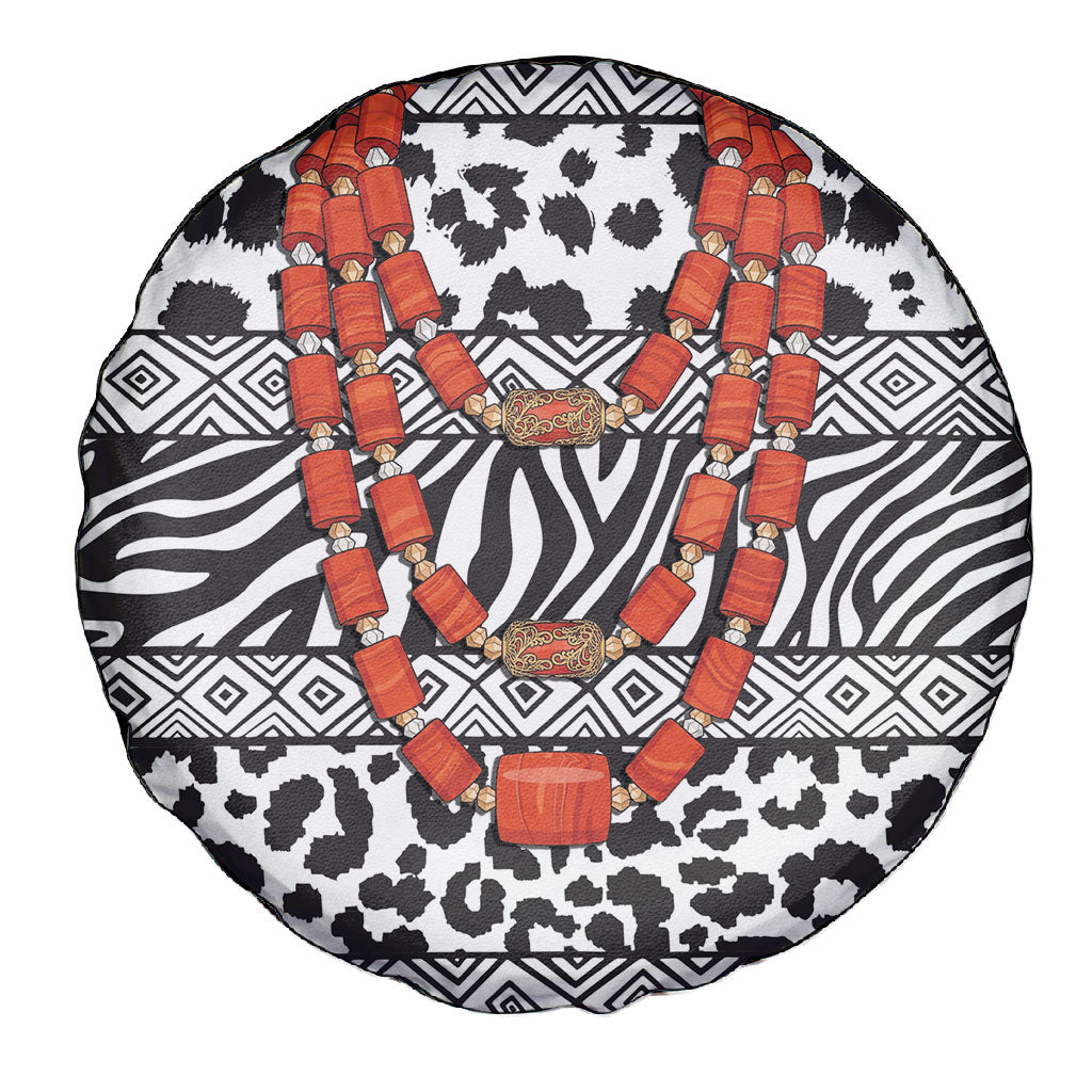 Nigeria Traditional Coral Bead Attire Spare Tire Cover African Tribal Element Wild Animal Skins