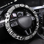 Nigeria Traditional Coral Bead Attire Steering Wheel Cover African Tribal Element Wild Animal Skins