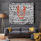 Nigeria Traditional Coral Bead Attire Tapestry African Tribal Element Wild Animal Skins