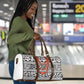 Nigeria Traditional Coral Bead Attire Travel Bag African Tribal Element Wild Animal Skins