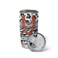 Nigeria Traditional Coral Bead Attire Tumbler Cup African Tribal Element Wild Animal Skins