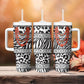 Nigeria Traditional Coral Bead Attire Tumbler With Handle African Tribal Element Wild Animal Skins