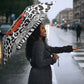 Nigeria Traditional Coral Bead Attire Umbrella African Tribal Element Wild Animal Skins
