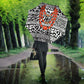 Nigeria Traditional Coral Bead Attire Umbrella African Tribal Element Wild Animal Skins