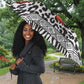 Nigeria Traditional Coral Bead Attire Umbrella African Tribal Element Wild Animal Skins