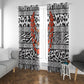 Nigeria Traditional Coral Bead Attire Window Curtain African Tribal Element Wild Animal Skins