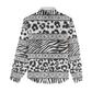 Nigeria Traditional Coral Bead Attire Women Casual Shirt African Tribal Element Wild Animal Skins