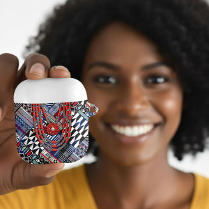 Nigeria Traditional Coral Bead Attire AirPods Case Tribal African Style