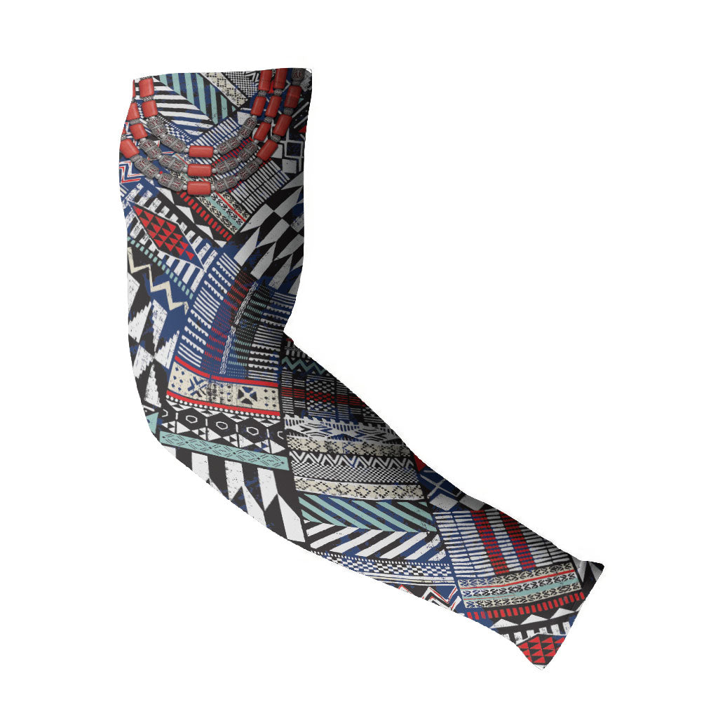 Nigeria Traditional Coral Bead Attire Arm Sleeves Tribal African Style