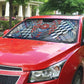 Nigeria Traditional Coral Bead Attire Auto Sun Shade Tribal African Style