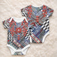 Nigeria Traditional Coral Bead Attire Baby Onesie Tribal African Style
