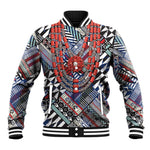 Nigeria Traditional Coral Bead Attire Baseball Jacket Tribal African Style