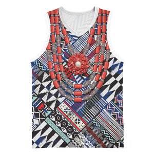 Nigeria Traditional Coral Bead Attire Basketball Jersey Tribal African Style