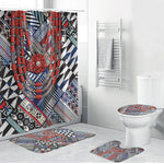 Nigeria Traditional Coral Bead Attire Bathroom Set Tribal African Style