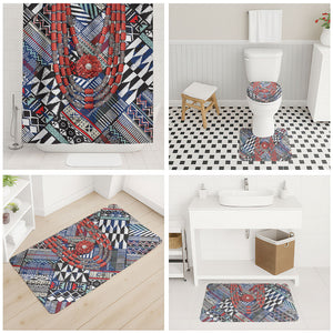 Nigeria Traditional Coral Bead Attire Bathroom Set Tribal African Style