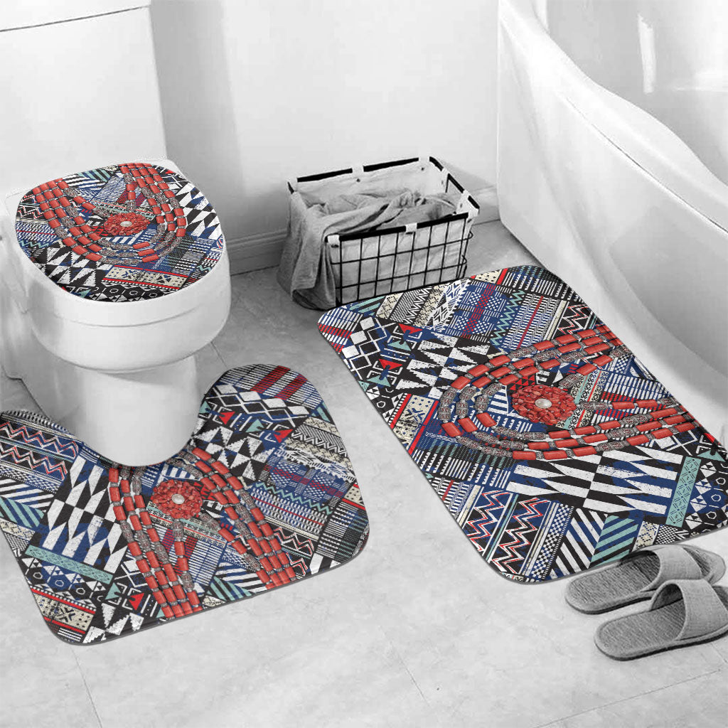 Nigeria Traditional Coral Bead Attire Bathroom Set Tribal African Style