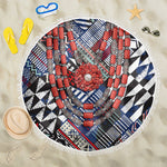 Nigeria Traditional Coral Bead Attire Beach Blanket Tribal African Style