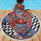 Nigeria Traditional Coral Bead Attire Beach Blanket Tribal African Style