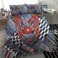 Nigeria Traditional Coral Bead Attire Bedding Set Tribal African Style