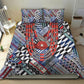 Nigeria Traditional Coral Bead Attire Bedding Set Tribal African Style