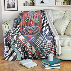 Nigeria Traditional Coral Bead Attire Blanket Tribal African Style
