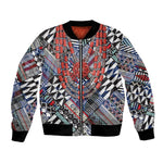 Nigeria Traditional Coral Bead Attire Bomber Jacket Tribal African Style
