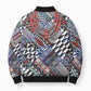 Nigeria Traditional Coral Bead Attire Bomber Puffer Jacket Tribal African Style