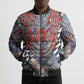 Nigeria Traditional Coral Bead Attire Bomber Puffer Jacket Tribal African Style