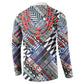 Nigeria Traditional Coral Bead Attire Button Sweatshirt Tribal African Style