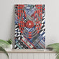 Nigeria Traditional Coral Bead Attire Canvas Wall Art Tribal African Style