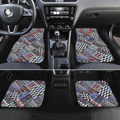 Nigeria Traditional Coral Bead Attire Car Mats Tribal African Style