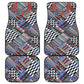 Nigeria Traditional Coral Bead Attire Car Mats Tribal African Style