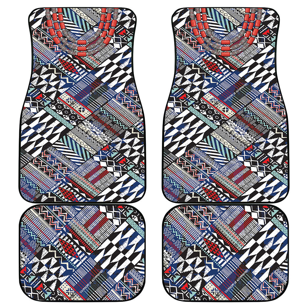 Nigeria Traditional Coral Bead Attire Car Mats Tribal African Style