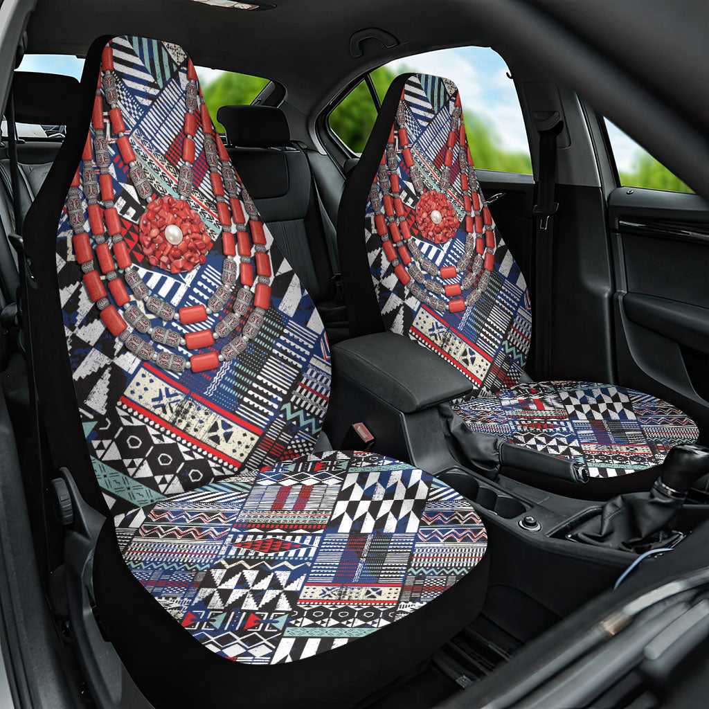 Nigeria Traditional Coral Bead Attire Car Seat Cover Tribal African Style